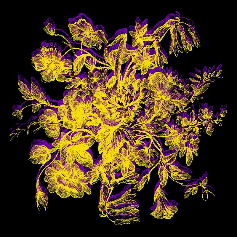 Fleurs rétro à la manière moderne