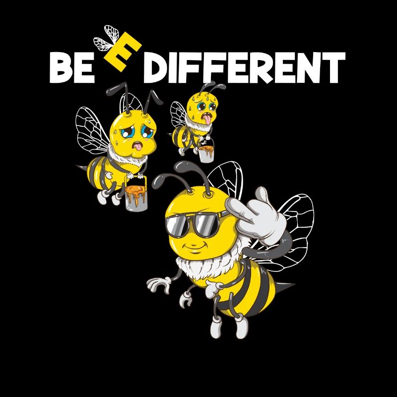 Be different Bienen Honig Bee Honigbiene Imker