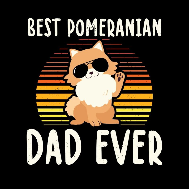 Zwergspitz Pomeranian Dad Hundebesitzer Geschenk
