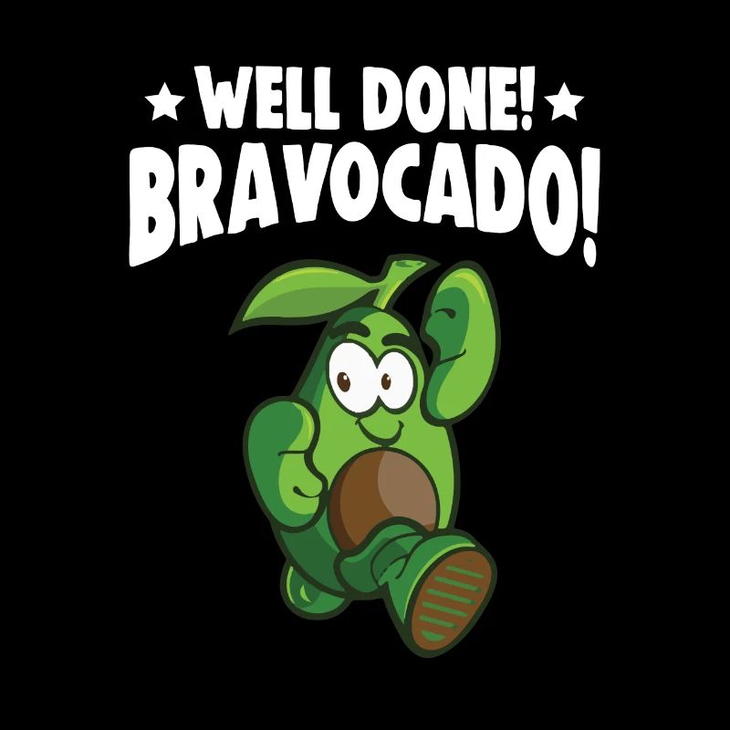 Avocado design for vegetarians and vegans