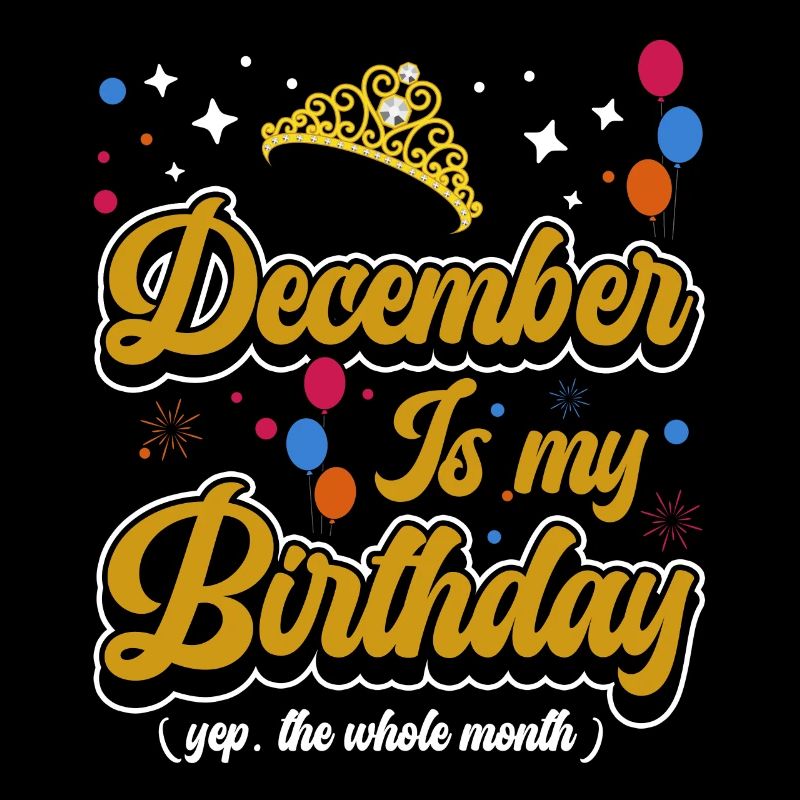 Décembre est mon anniversaire. La célébration de l'