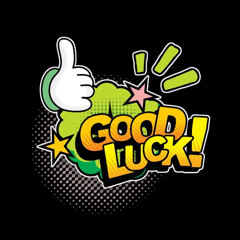 Good Luck Comic, Comic-Strips, Daumen nach oben