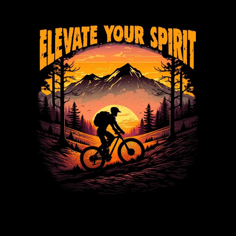 Conception cool de descente de VTT pour les fans de VTT