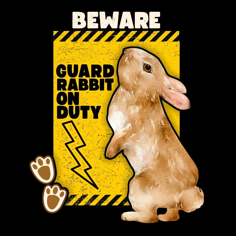 Rabbit Rabbit Funny Saying Guard-Rabbit Joke