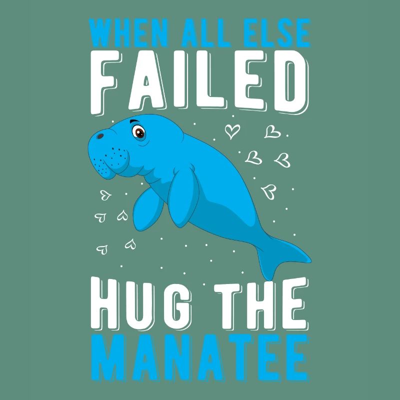 When all else failed hug the Manatee Ozean Seekuh