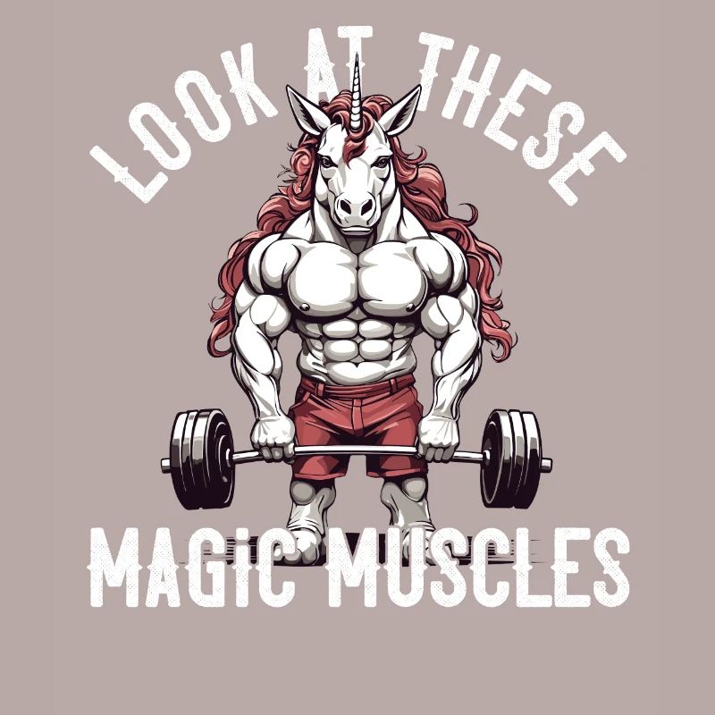 Magic Muscles Einhorn Powerlifting Fun