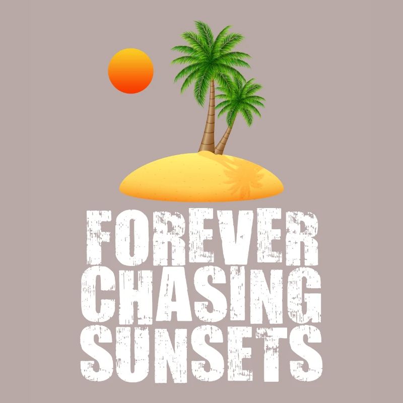 Forever Chasing Sunsets Retro Summer Vacation