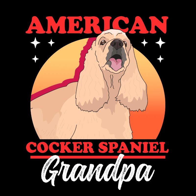 Amerikanischer Cocker Spaniel Opa Hunde Geschenk