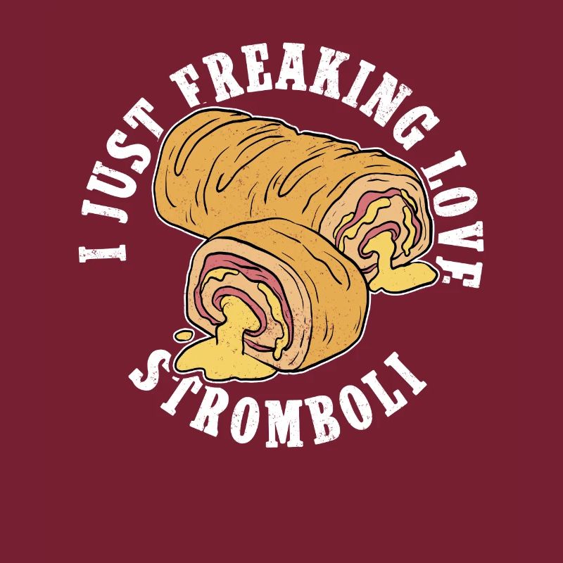 Stromboli gerollte Pizza Strombolis Geschenk