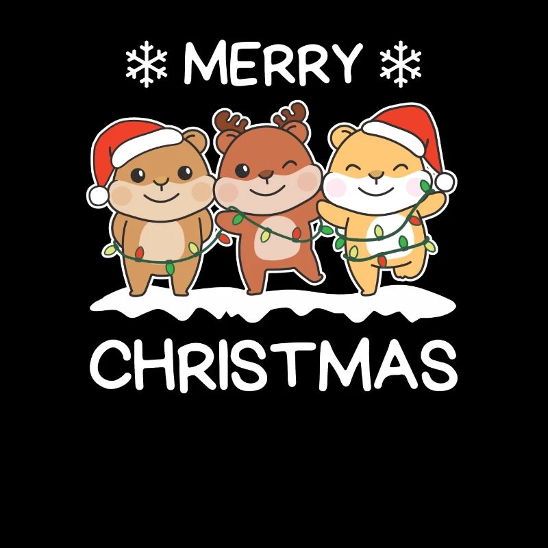 Frohe Weihnachten Hamster Heiligabend Hamstern