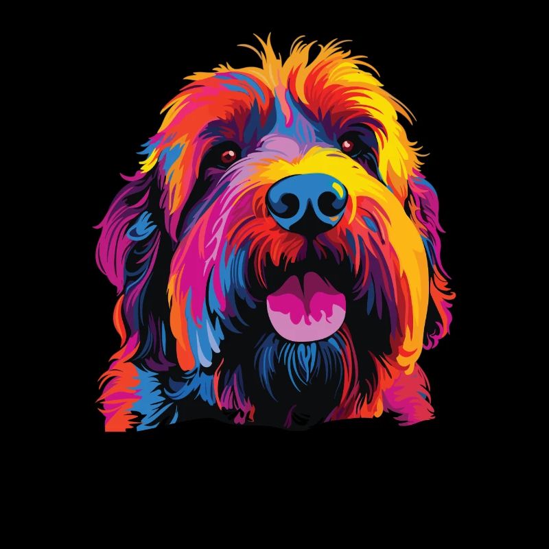 Farbenfroher Russischer Schwarzer terrier