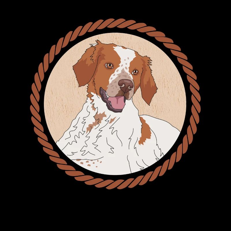 Brittany Epagneul Breton Pointing Dog Gift