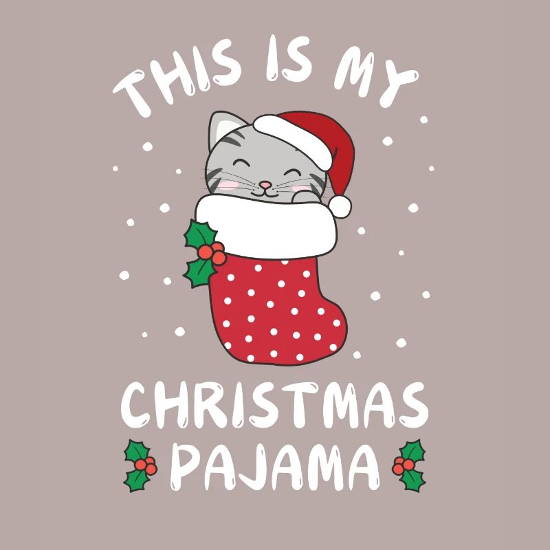 C’est mon pyjama de Noël, doux chat