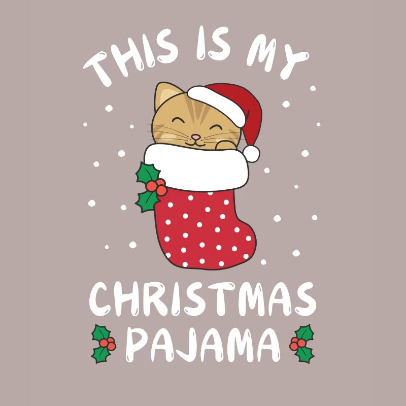 C’est mon pyjama de Noël, doux chat