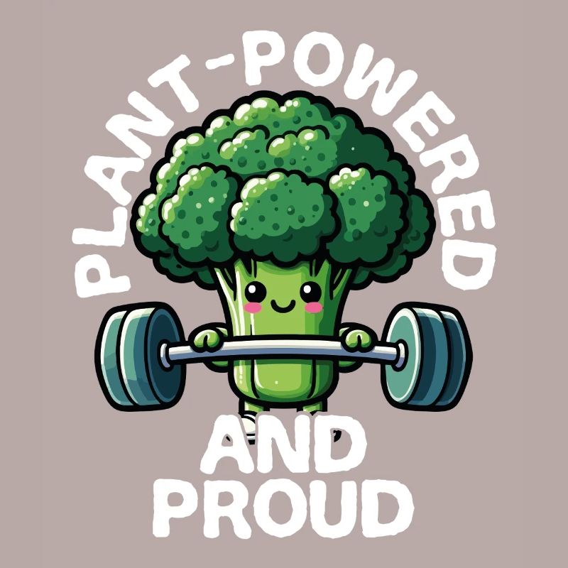 Vegetable and proud broccoli while lifting
