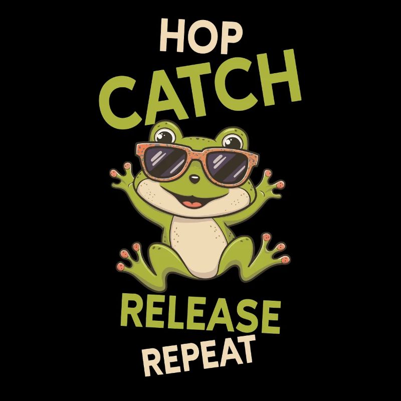 Hop Catch Release Repeat Frog Humor