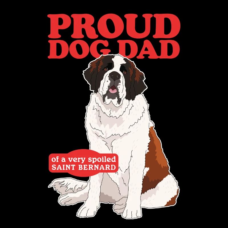 Bernhardiner Dad St. Bernhardshund Geschenk