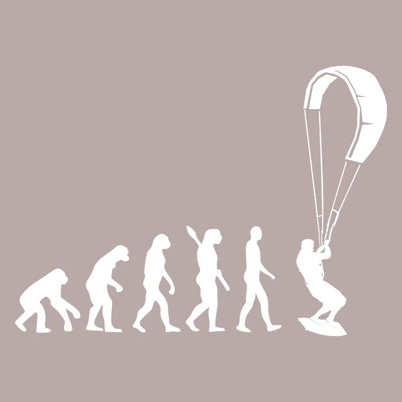 Kitesurfen - Evolution des Menschen, Darwin