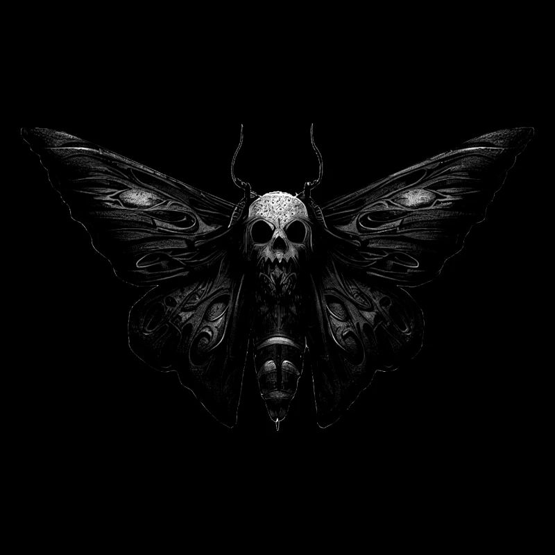Papillon géant « Skull Hawkmoth »