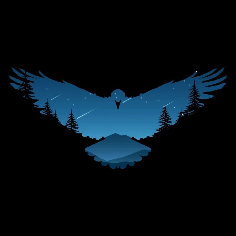 Conception d'oiseau corbeaux corbeaux