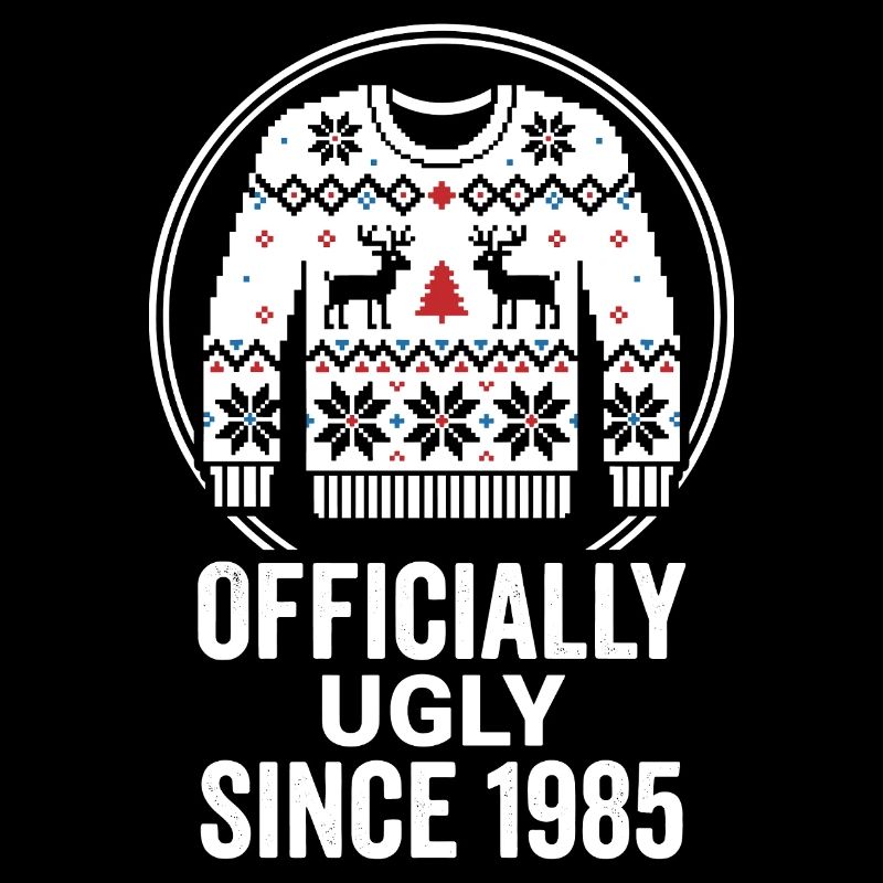 Pull officiel de Noël laid 1985