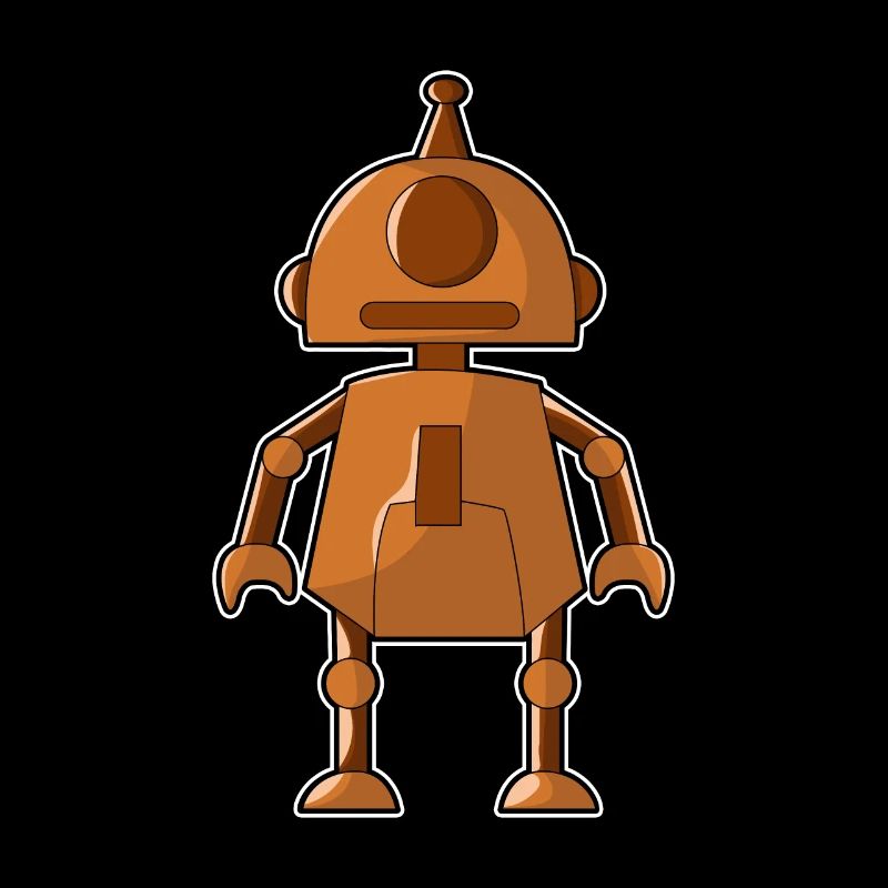 Petit robot orange
