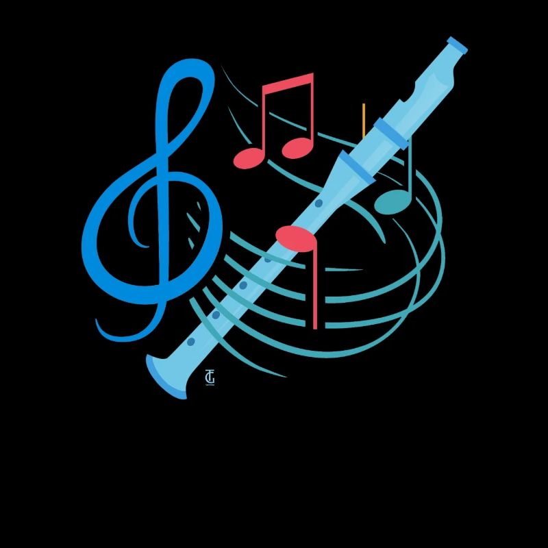 Flute Player Notes Awesome Musician Wind