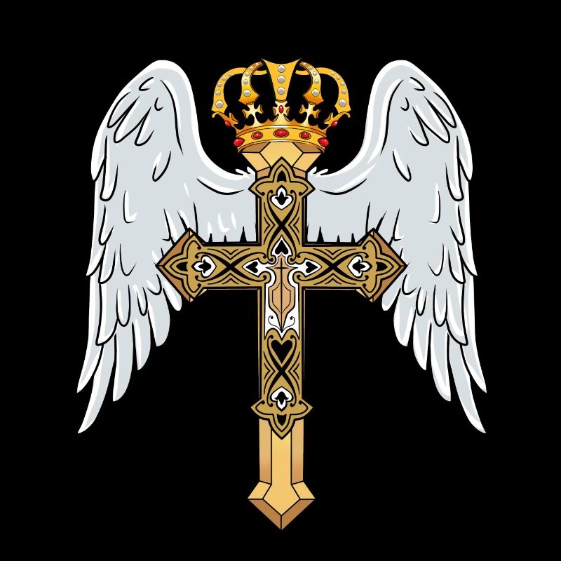 Himmlisches Kreuz mit Krone