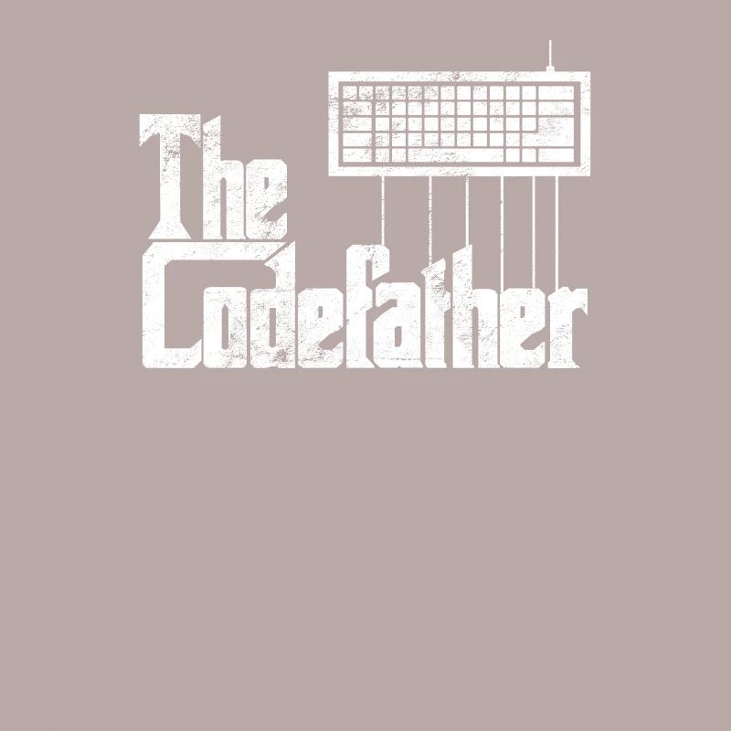 Lustiges Programmiererdesign Die Codefather-Grafik