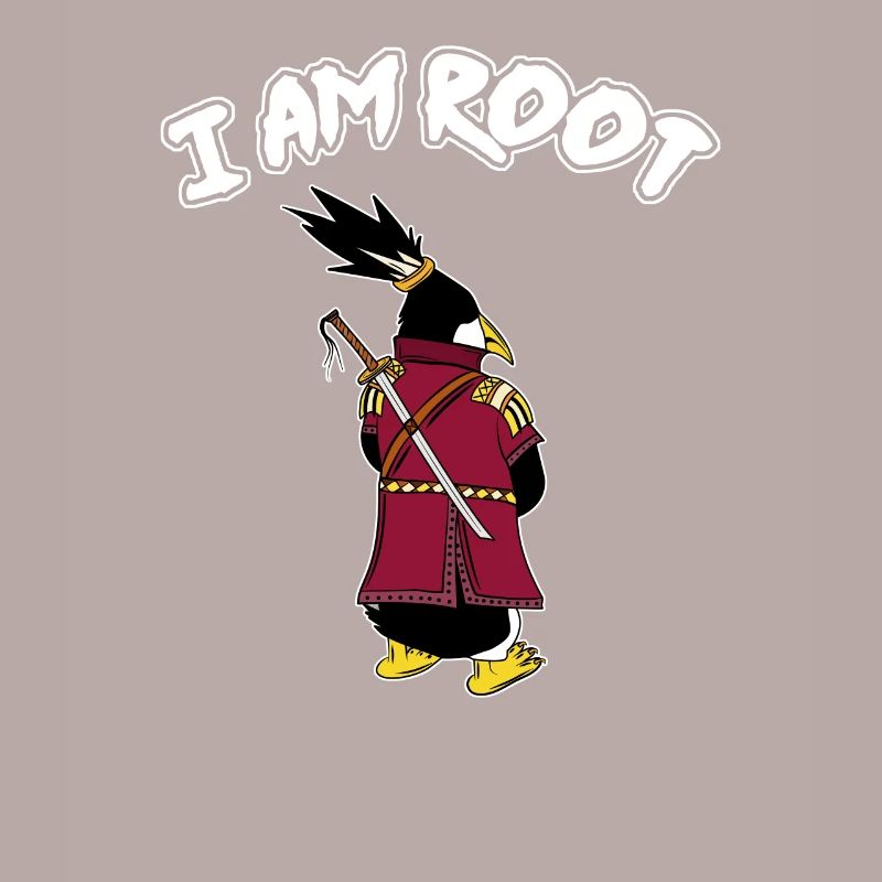 Linux Penguin I Am Root Geeks Nerd Computer Ninja