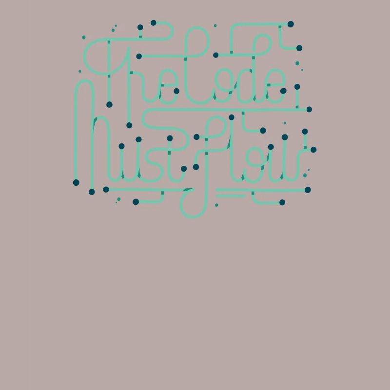 Programmiercodierer Entwicklercode muss fließen