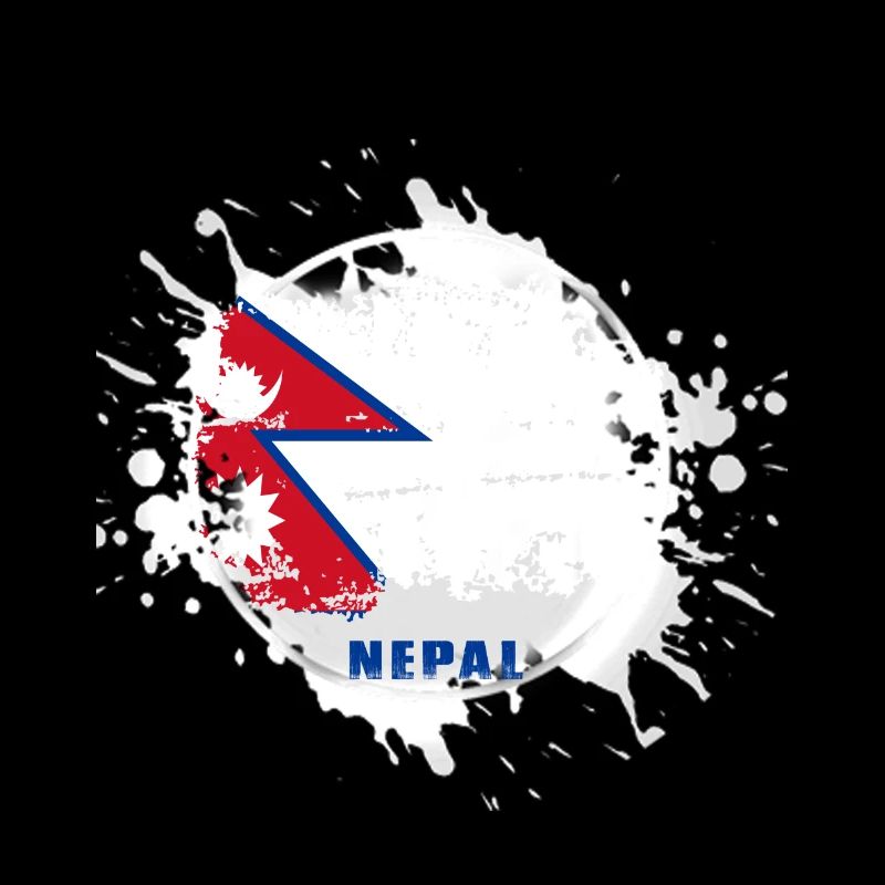 Drapeau du Népal avec blob