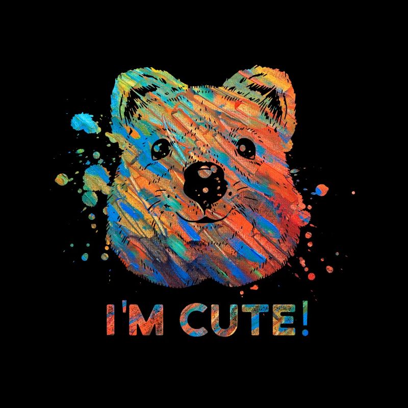 Perfektes, buntes, cooles Quokkashirt mit Spruch