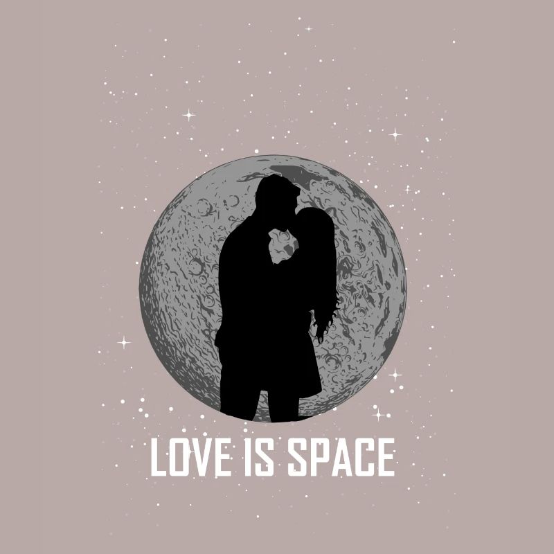LOVE IS SPACE outer space valentine gift