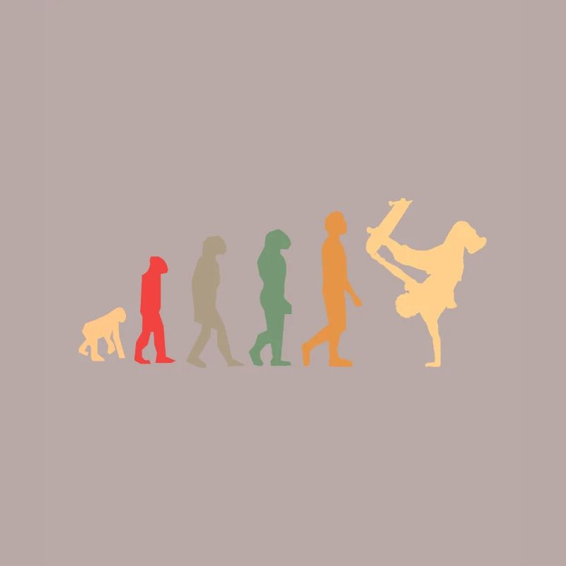vintage skateboard evolution gift for skaters