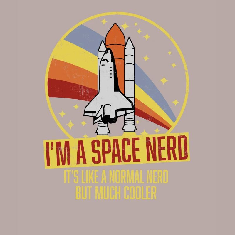 Funny space shuttle retro astronomer space nerd