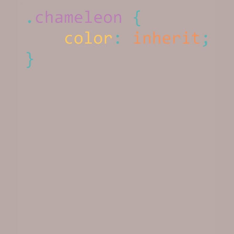 Chameleon css - nerdy and geeky gift