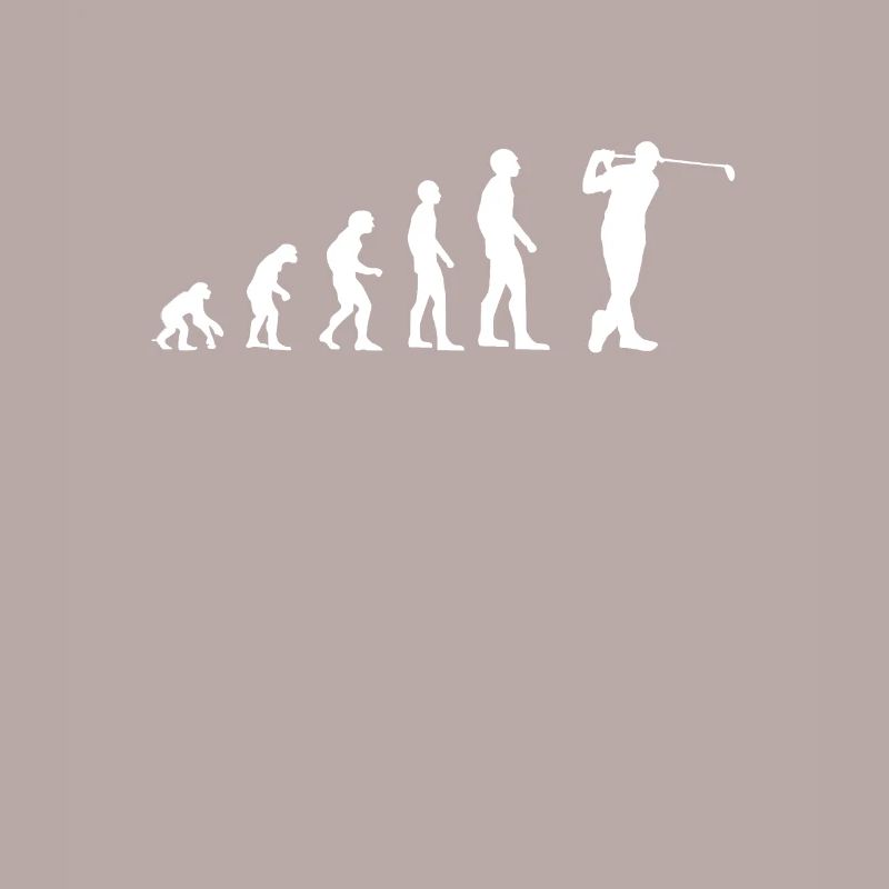 Golf Evolution des Menschen Golfer