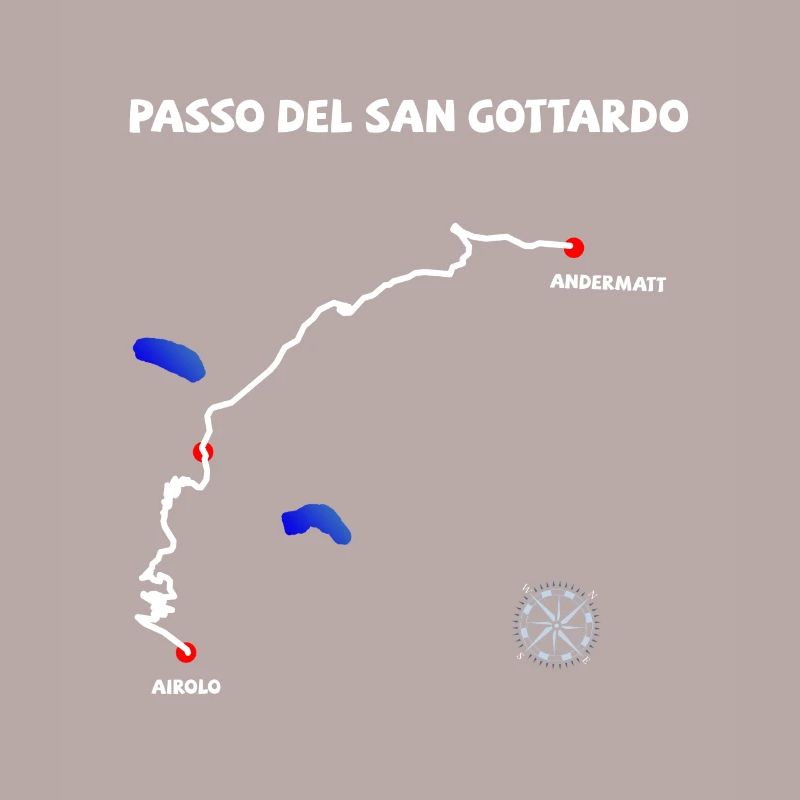 Col du Gothard Passo del San Gottardo Serpentine