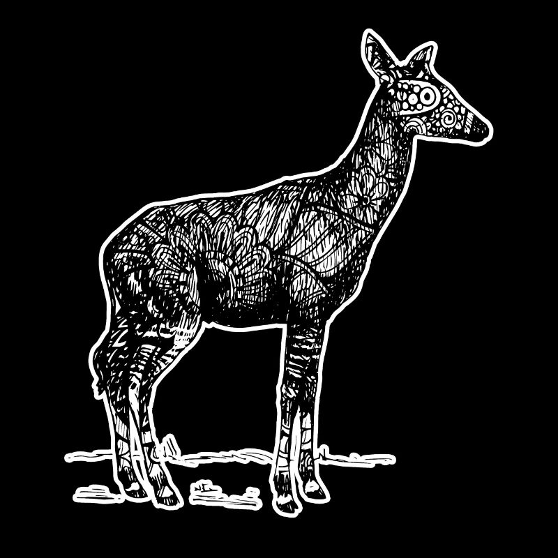 Okapi Okapi Blumenmuster