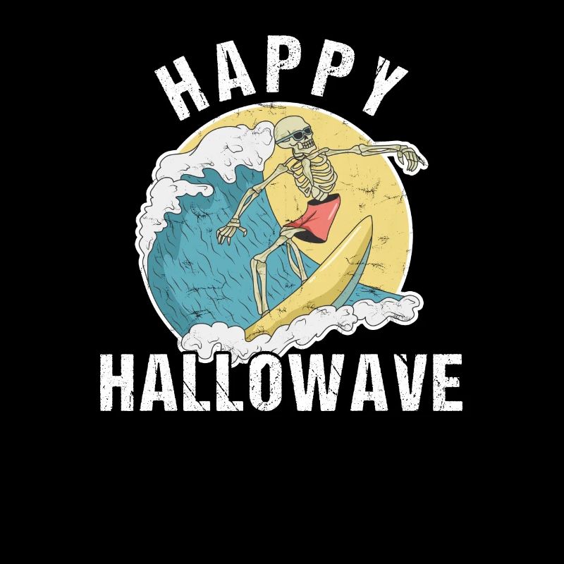 Conception d'Halloween de surfeur pour un surfeur
