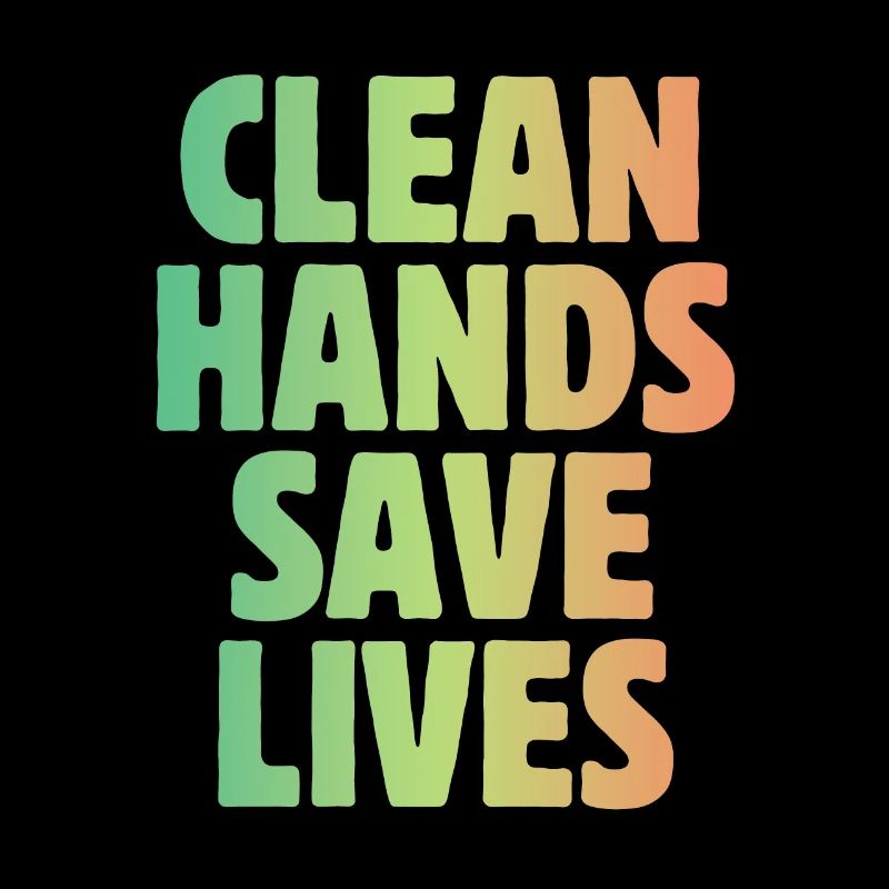 Germ-phobic clean hands save lives Quarantine-Hy