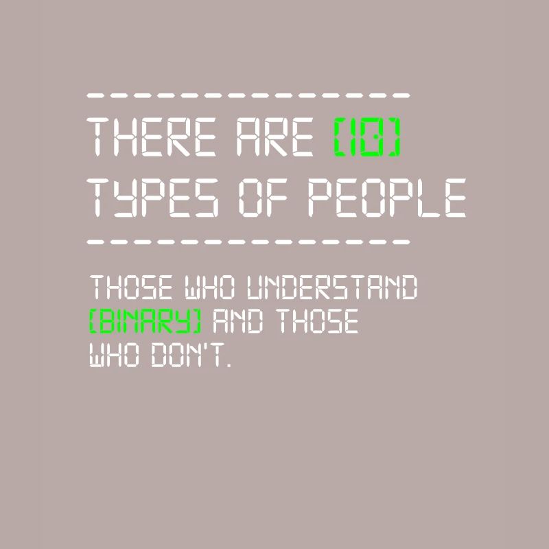 10 Arten von Menschen Programmierer Coder Entwickler Geschenk