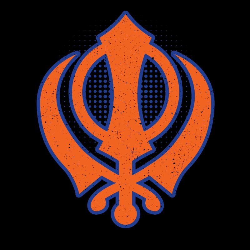 Khanda modernes Punjabi - Sikhismus Sikh Geschenk