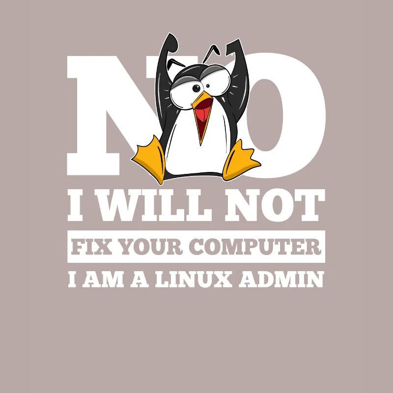 Correction de l'ordinateur Linux SysAdmin Hacker Coder Penguin