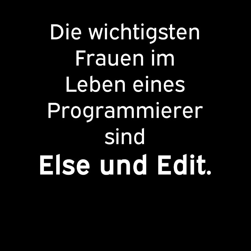 Else und Edit Programmierer Nerd Linux