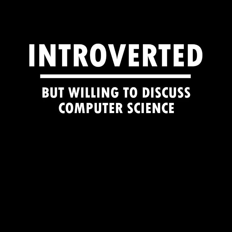 Introvertiert Informatiker Programmierer Geschenk