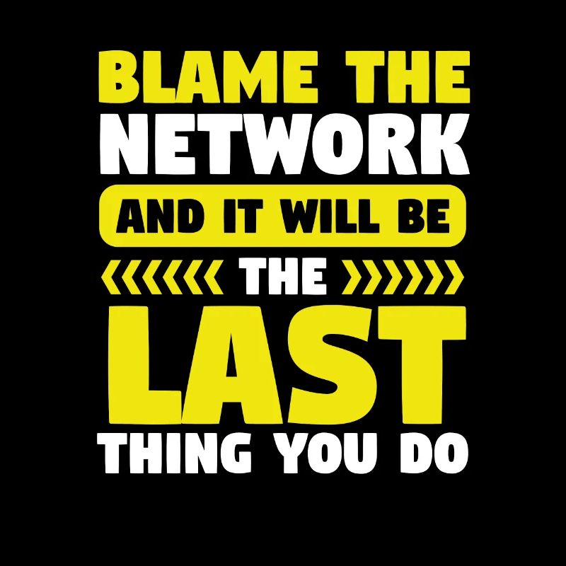 Network Engineer Blame the Network Computer