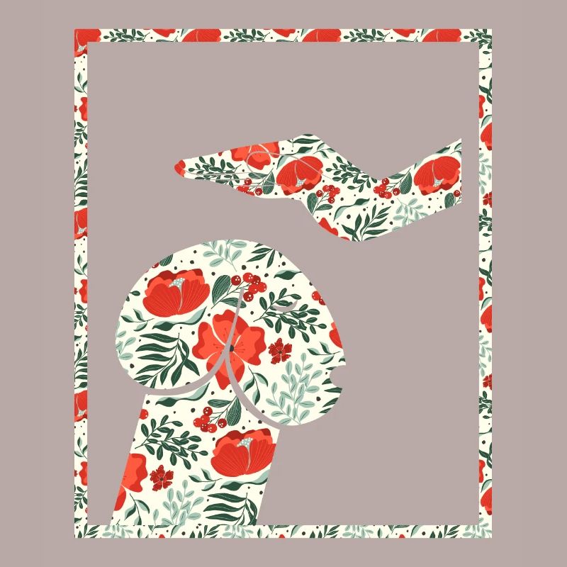 Hund oder Penis Blumen witzig Shirt