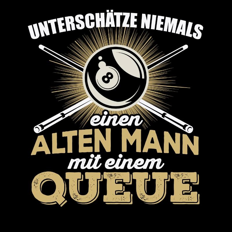 Billard Herren Pool Snooker Spruch Alter Mann pool
